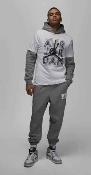 Футболка Nike M J BRAND JM STACK SS CREW белая FN5978-100