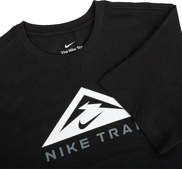 Футболка Nike U NK DF TEE TRAIL FS черная DX2183-010