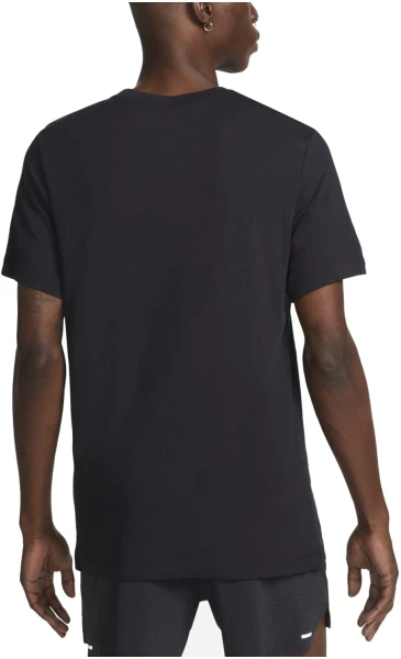 Футболка Nike U NK DF TEE TRAIL FS черная DX2183-010