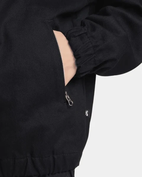 Куртка Nike U NK SB WVN TWILL PREM JKT черная FQ0406-010