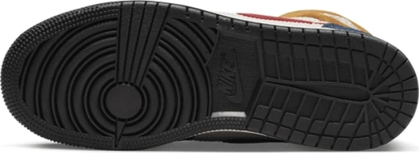 Кроссовки детские Nike AIR JORDAN 1 MID SE (GS) разноцветные DR6957-100