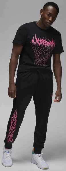 Спортивні штани Nike JORDAN MJ DF SPRT FLC GFX PANT чорні FN5814-010