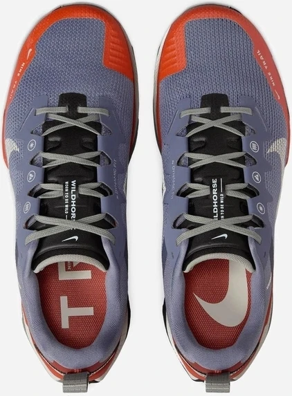 Кроссовки для трейлраннинга Nike REACT WILDHORSE 8 серо-оранжевые DR2686-006