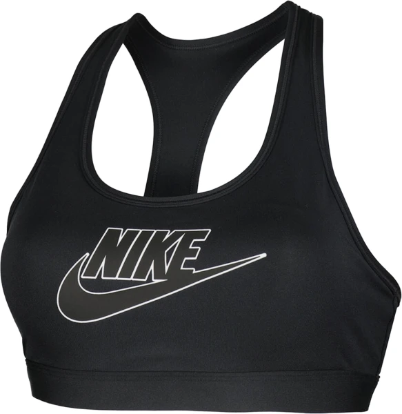 Топ жіночий Nike W NK SWSH MED SPT FUTURA BRA чорний FB4080-010