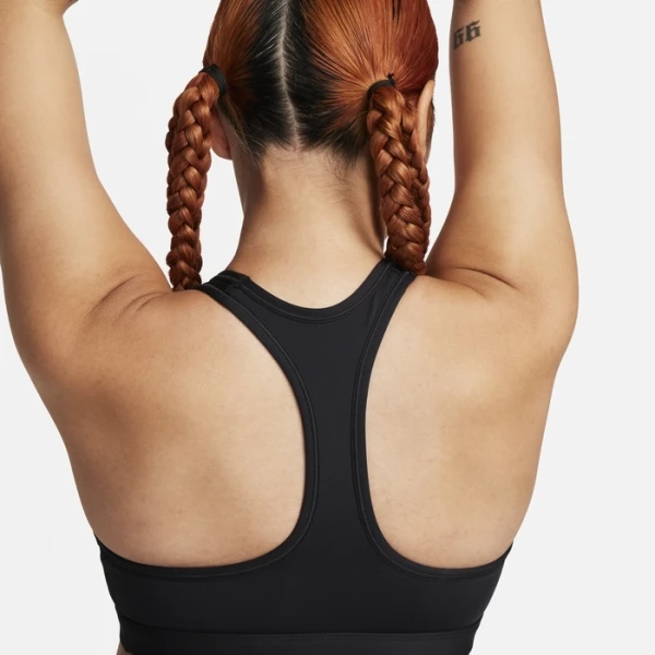 Топ жіночий Nike W NK SWSH MED SPT FUTURA BRA чорний FB4080-010