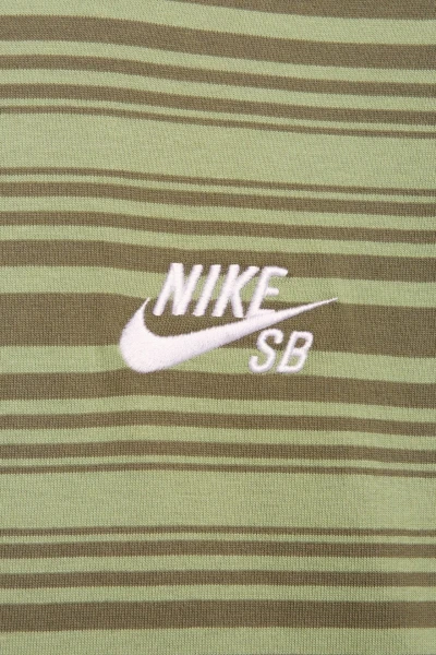 Футболка Nike U NK SB TEE M90 STRIPE SP24 зелено-коричневая FQ3711-386