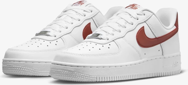 Кроссовки женские Nike WMNS AIR FORCE 1 07 бело-красные DD8959-115