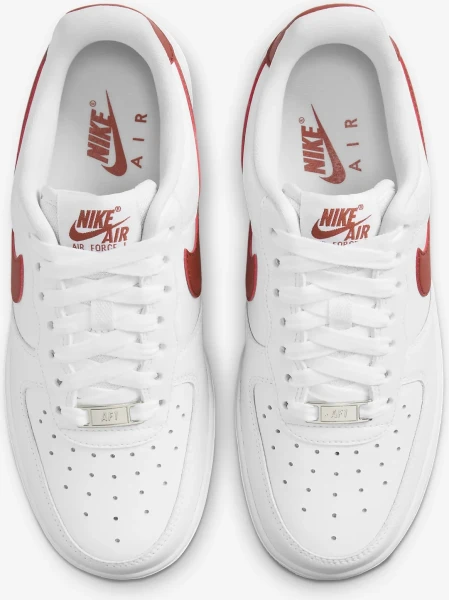 Кроссовки женские Nike WMNS AIR FORCE 1 07 бело-красные DD8959-115