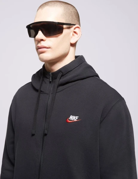 Толстовка Nike M CLUB DT HOODIE FZ BB черная DQ8384-012