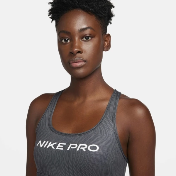 Топ жіночий Nike W NP SWSH LGT SPT AOP BRA темно-сірий FN4708-060