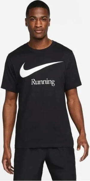 Футболка Nike M NK DF RUN HBR FS черная DB5589-010