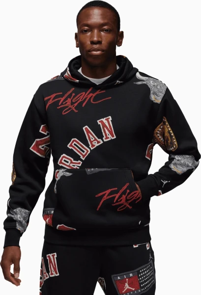 Худі Nike MJ ESS AOP FLC PO чорне FN4545-010