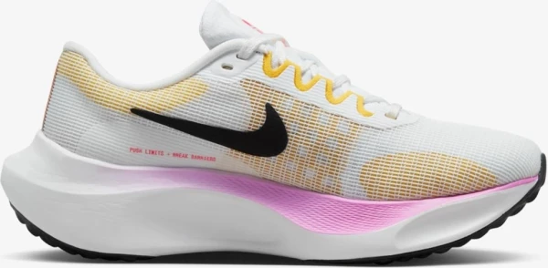 Кросівки бігові жіночі Nike WMNS ZOOM FLY 5 біло-оранжево-рожеві DM8974-100