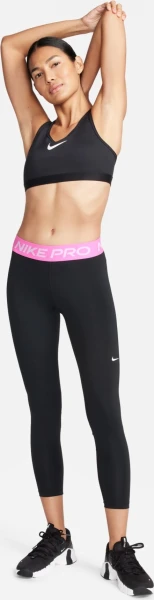 Лосіни жіночі Nike W NP 365 MR 7/8 TIGHT чорно-рожеві DV9026-013