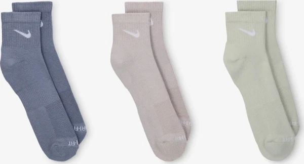 Шкарпетки Nike U NK EVRY PLS CSH ANK 3PR 132 фіолетово-рожево-сірі (3 пари) SX6890-933