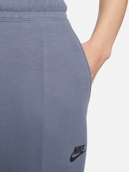 Спортивные штаны женские Nike W TCH FLC MR JGGR серые FB8330-003