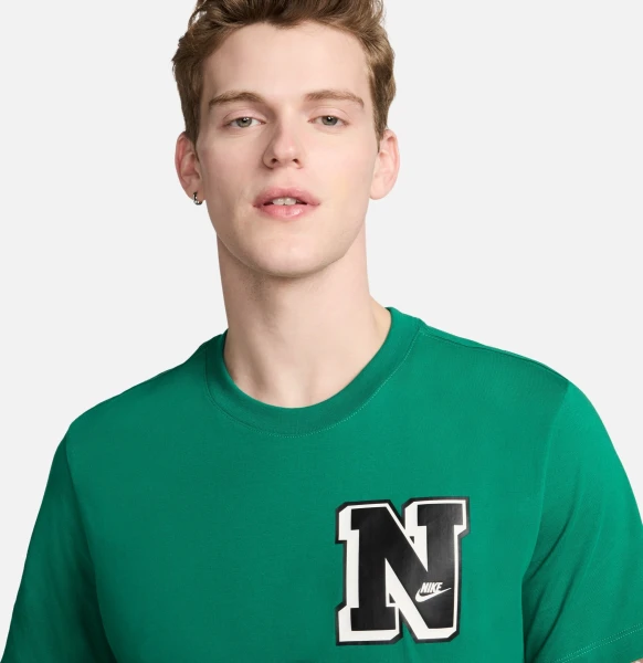 Футболка Nike M NSW TEE CLUB SSNL LBR зеленая FV3772-365