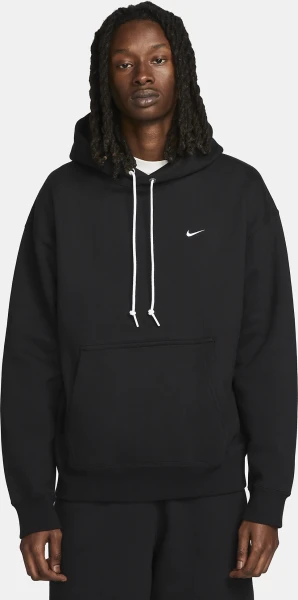 Худи Nike M NK SOLO SWSH FLC PO HOODIE черное DX1355-010