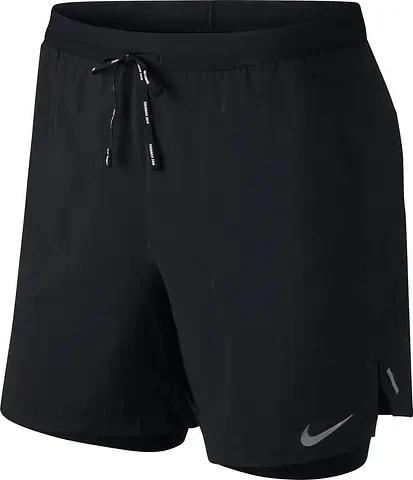 Шорты для бега Nike M NK DF FLX STRD 2IN1 SHRT 7IN черные CJ5471-010