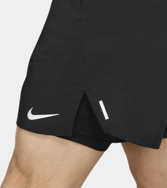 Шорты для бега Nike M NK DF FLX STRD 2IN1 SHRT 7IN черные CJ5471-010