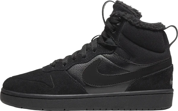 Кроссовки детские Nike COURT BOROUGH MID 2 BOOT BG черные CQ4023-001