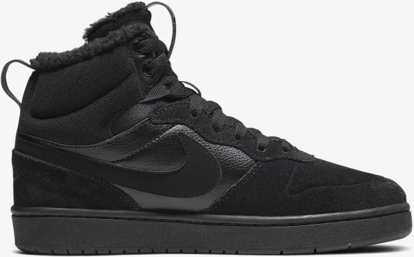 Кроссовки детские Nike COURT BOROUGH MID 2 BOOT BG черные CQ4023-001