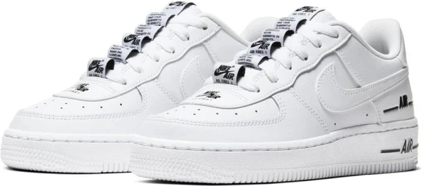 Кроссовки подростковые Nike AIR FORCE 1 LV8 3 GS белые CJ4092-100