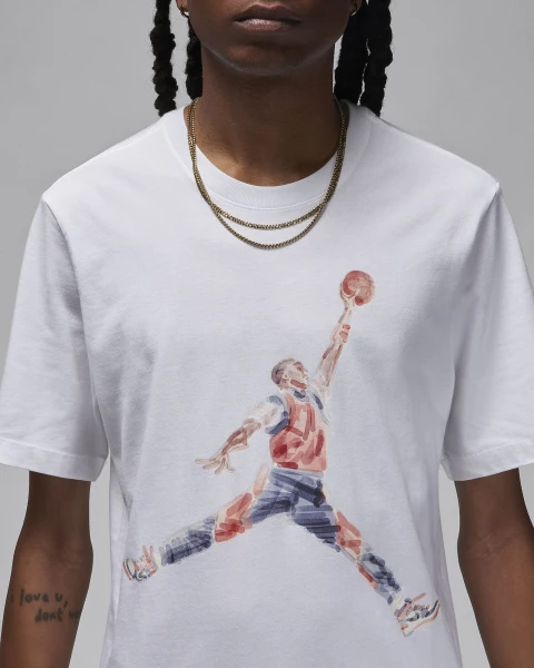 Футболка Nike JORDAN M J BRAND JM WTRCLR SS CREW белая FN5980-100