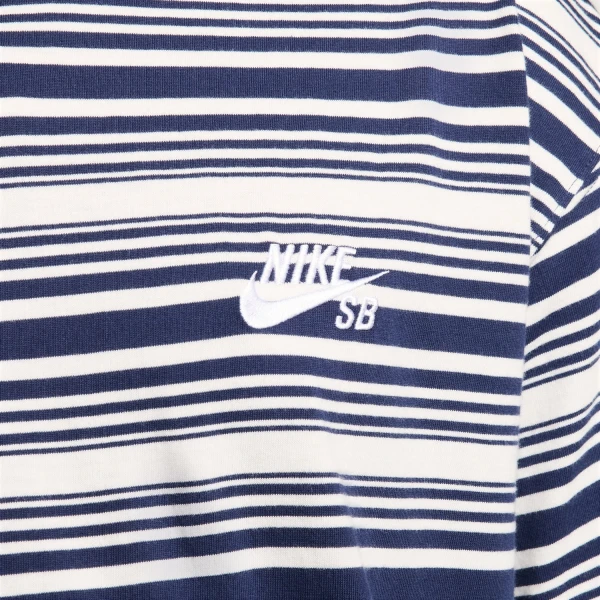 Футболка Nike U NK SB TEE M90 STRIPE SP24 бело-темно-синяя FQ3711-410
