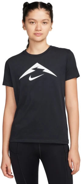 Футболка для бігу жіноча Nike W NK DF TRAIL TEE чорна FQ4987-010