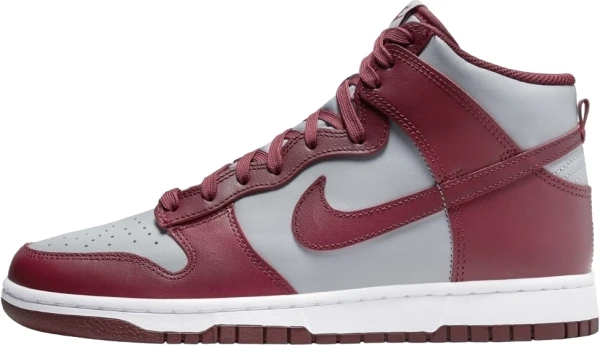 Кроссовки Nike DUNK HIGH RETRO серо-бордовые DD1399-600