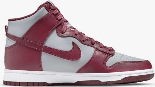 Кроссовки Nike DUNK HIGH RETRO серо-бордовые DD1399-600