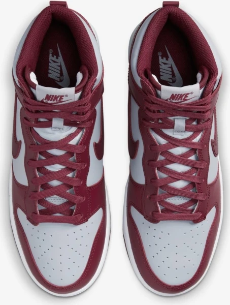 Кроссовки Nike DUNK HIGH RETRO серо-бордовые DD1399-600