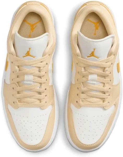 Кроссовки женские Nike JORDAN 1 LOW оранжево-белые DC0774-170