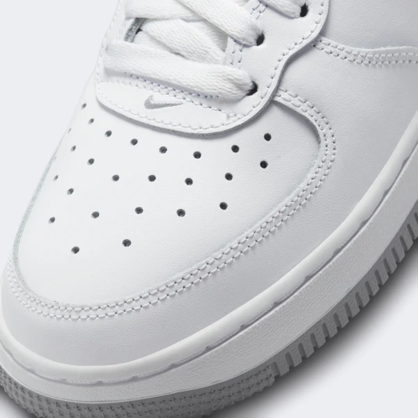 Ккросівки підліткові Nike AIR FORCE 1 MID (GS) біло-сірі DH2933-101