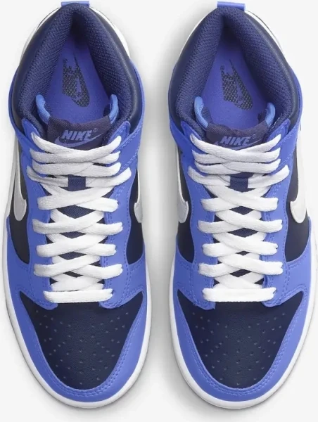 Кроссовки подростковые Nike DUNK HIGH GS сине-темно-синие DB2179-400