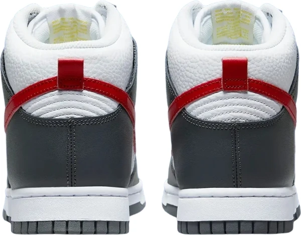 Кроссовки Nike DUNK HIGH RETRO бело-серо-красные FD0668-001