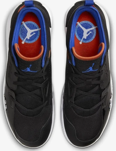 Кросівки баскетбольні Nike JORDAN STAY LOYAL 2 чорно-синьо-жовтогарячі DQ8401-048