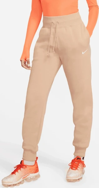 Спортивные штаны женские Nike W NSW PHNX FLC HR PANT STD бежевые DQ5688-200
