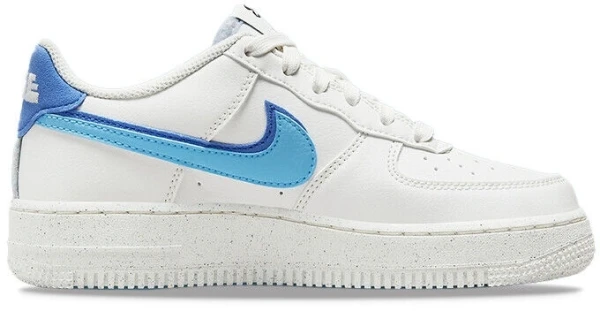 Кросівки підліткові Nike AIR FORCE 1 LV8 (GS) біло-блакитні DQ0359-100