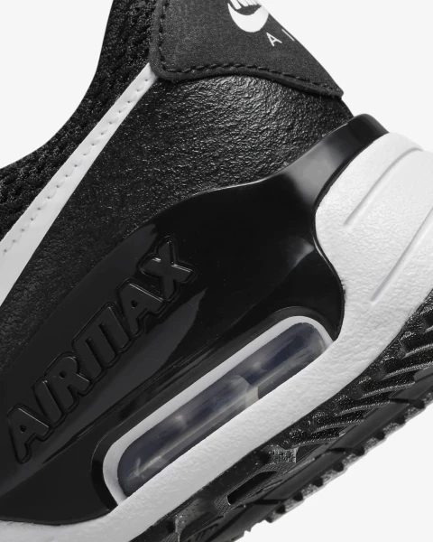 Кроссовки подростковые Nike AIR MAX SYSTM (GS) черно-белые DQ0284-001