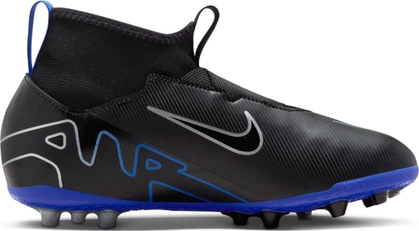 Бутсы детские Nike JR ZOOM SUPERFLY 9 ACADEMY AG черно-синие DJ5613-040