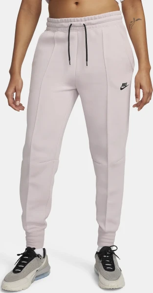 Спортивні штани жіночі Nike W TCH FLC MR JGGR світло-рожеві FB8330-019