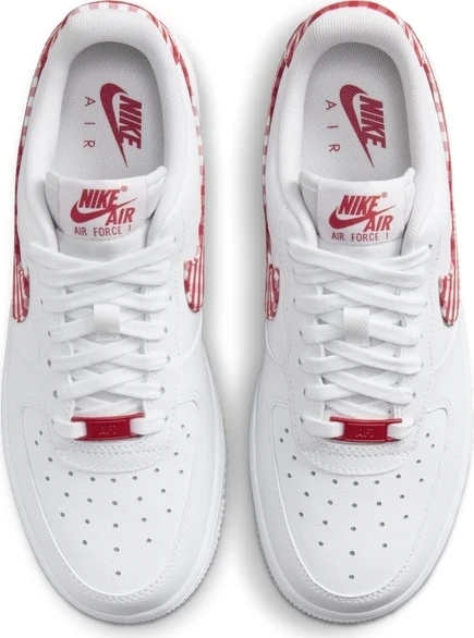 Кроссовки женские Nike AIR FORCE 1 '07 бело-красные DZ2784-101
