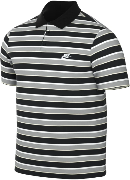 Поло Nike M NK CLUB STRIPE POLO чорно-біло-сіре FN3896-010