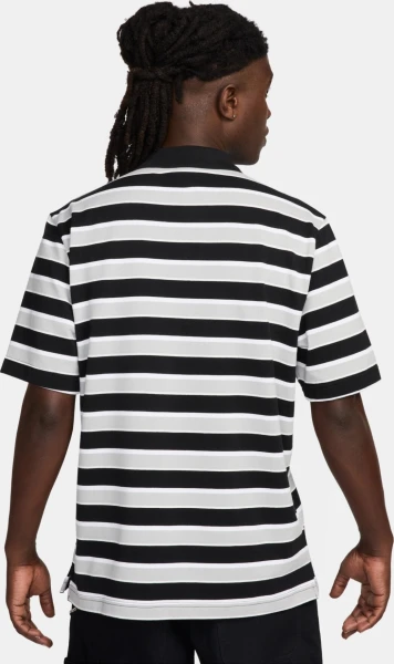 Поло Nike M NK CLUB STRIPE POLO чорно-біло-сіре FN3896-010