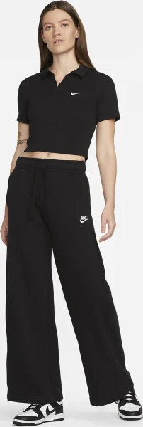 Поло жіноче Nike W NSW ESSNTL SS POLO CRP TOP чорне DV7884-010