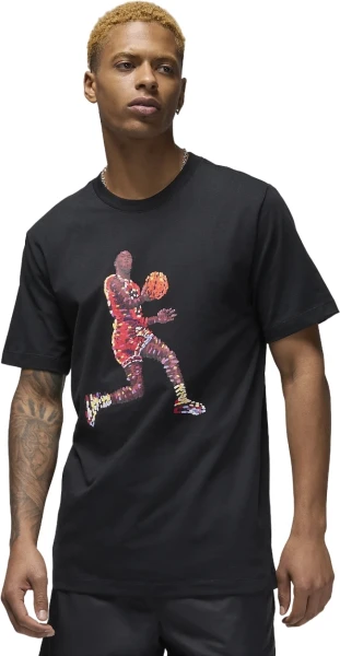 Футболка Nike M J FLT ESS GFX SS CREW черная FN6000-010