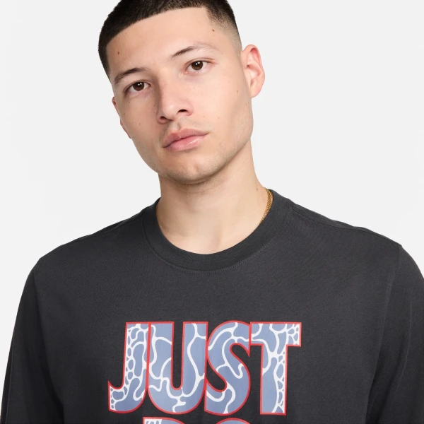 Футболка Nike M NSW TEE 12MO JDI SP24 темно-сіра FQ3796-070