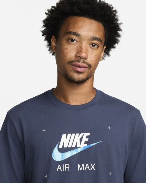Футболка Nike M NSW TEE FW CNCT темно-синяя FV3778-410